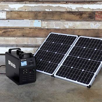 Solar panel with a patriot power generator