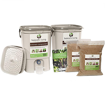 Bokashi Composting Starter Kit set