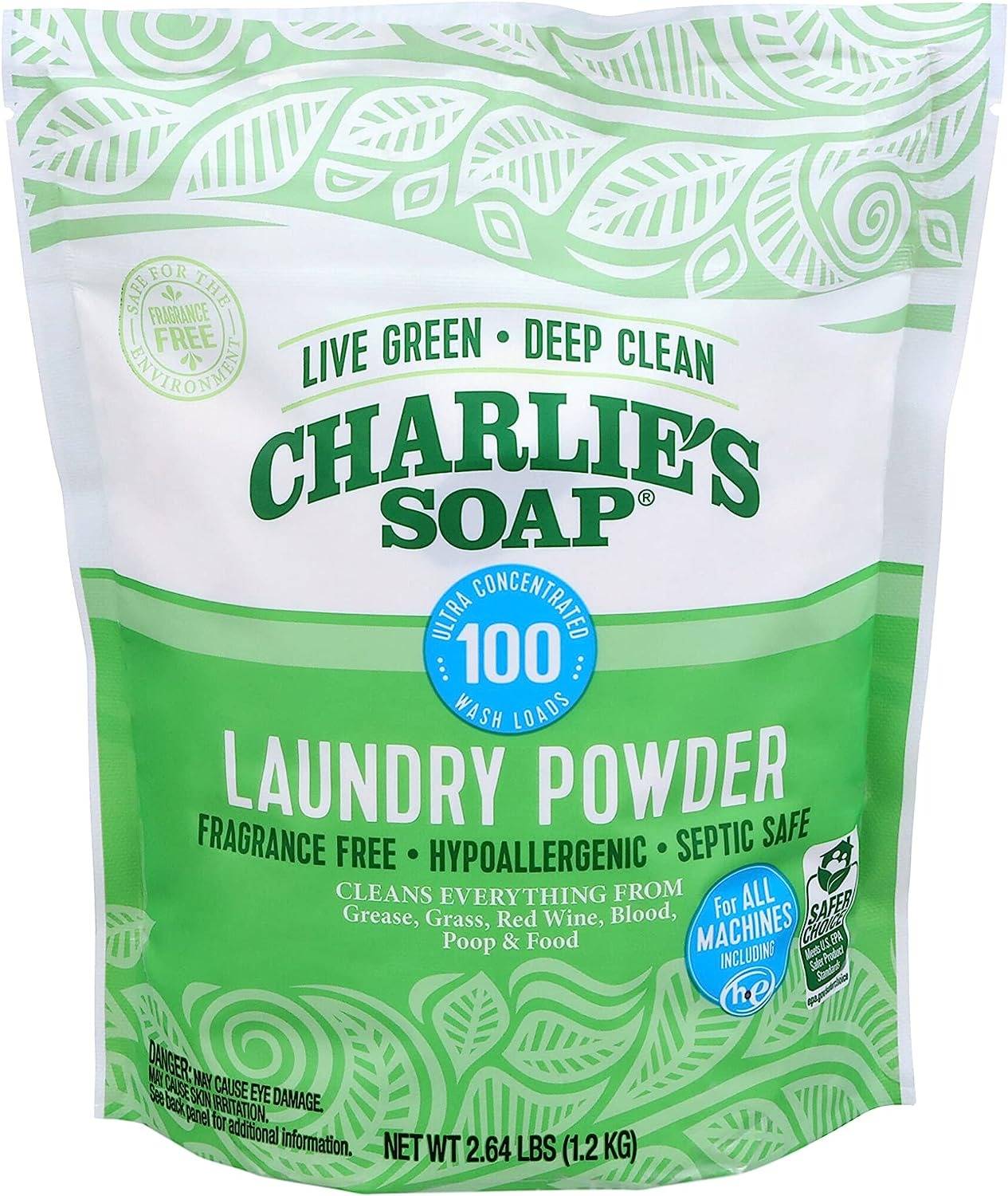 Charlie's soap laundry powder