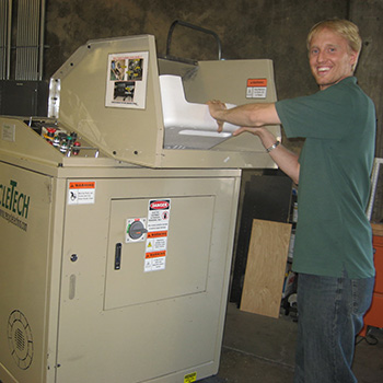 recycling styrofoam in san francisco using a condensing machine